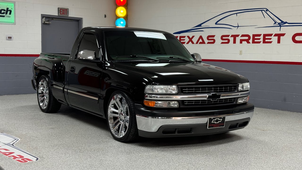 1999 Chevrolet Silverado NBS, Stepside, low mile, 5.3/Auto, 4/6” drop, bucket seats, SOLD