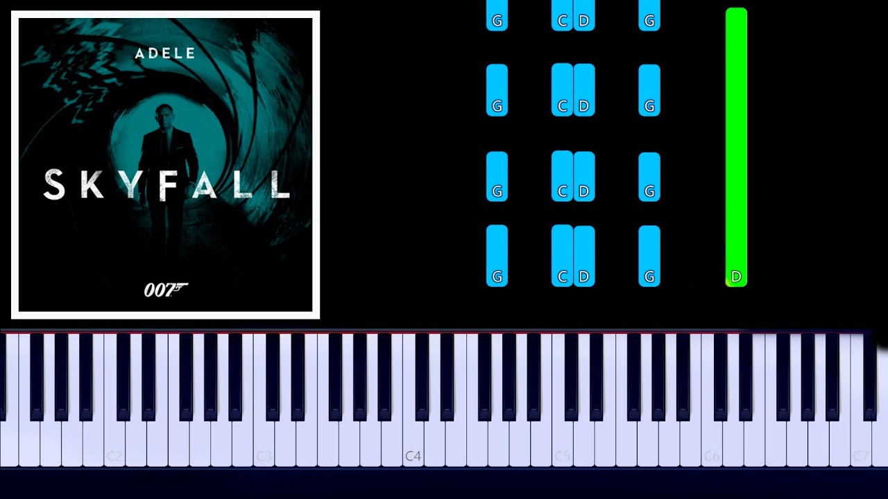 Adele - Skyfall Piano Tutorial
