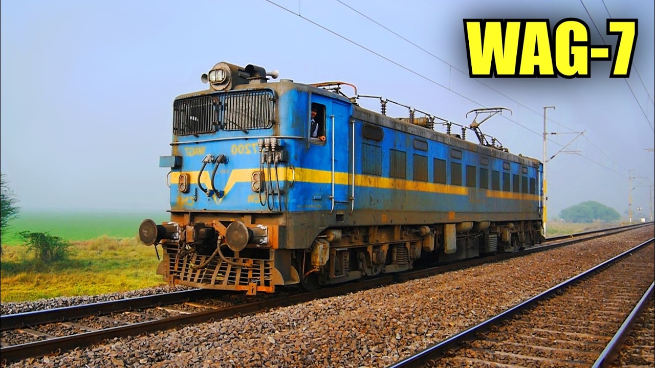 Электровозы Серии WAG-7 в Индии 2015 🇮🇳