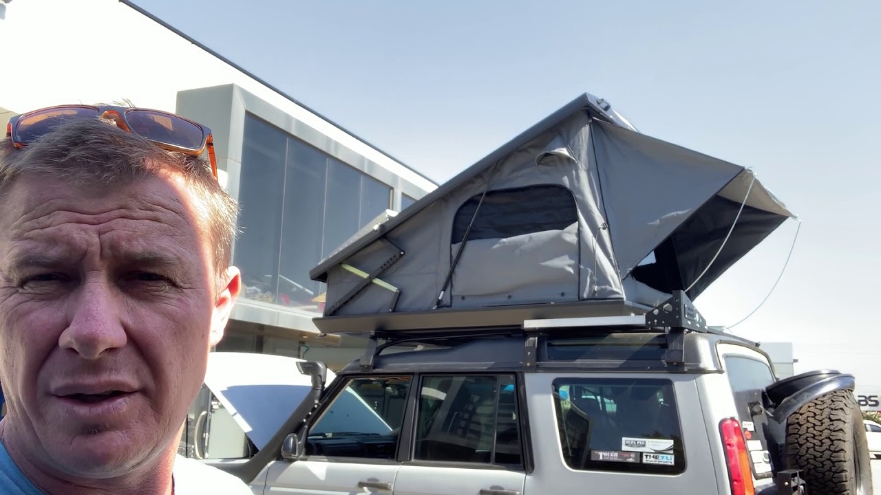 Eezi-Awn Stealth hard shell rooftop tent unique features described by Tough Touring.