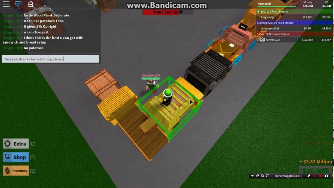 Roblox | Episode 1 | Food Empire Turtorial | 36.87k Each Sandwich.