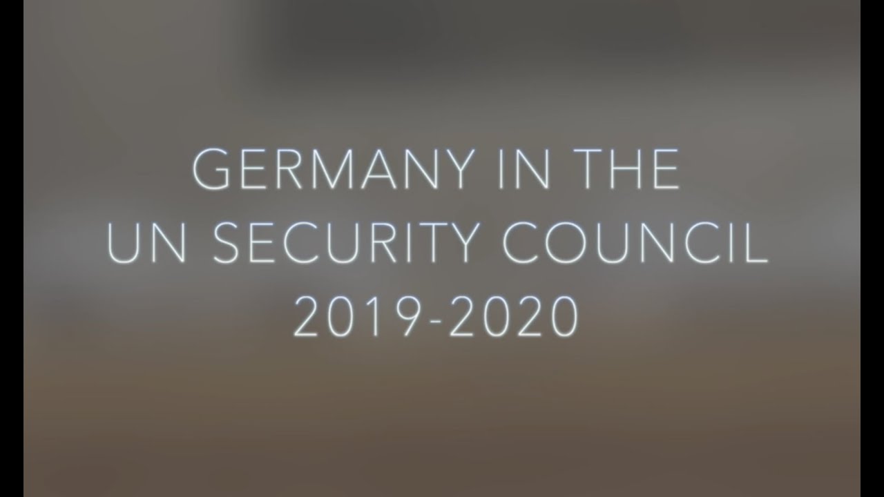Germany in the UN Security Council 2019-2020