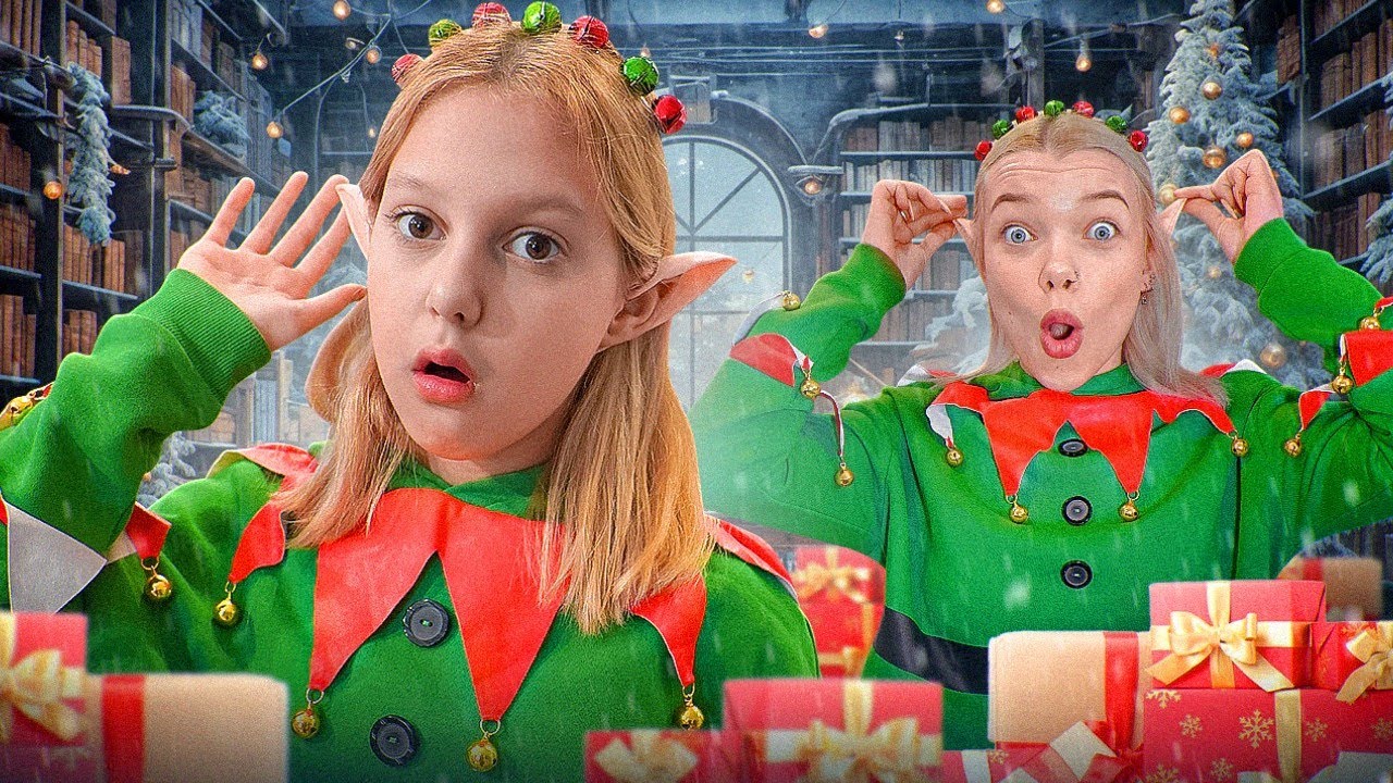 AMELKA S-A TRANSFORMAT ÎNTR-UN ELF de Anul Nou🎄✨24 de ore sunt ajutorul lui Moș Crăciun!
