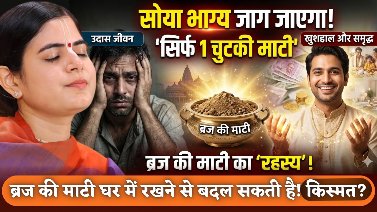 ब्रज की माटी घर में रखने के 3 चमत्कारी फायदे! @Chitralekhaji​