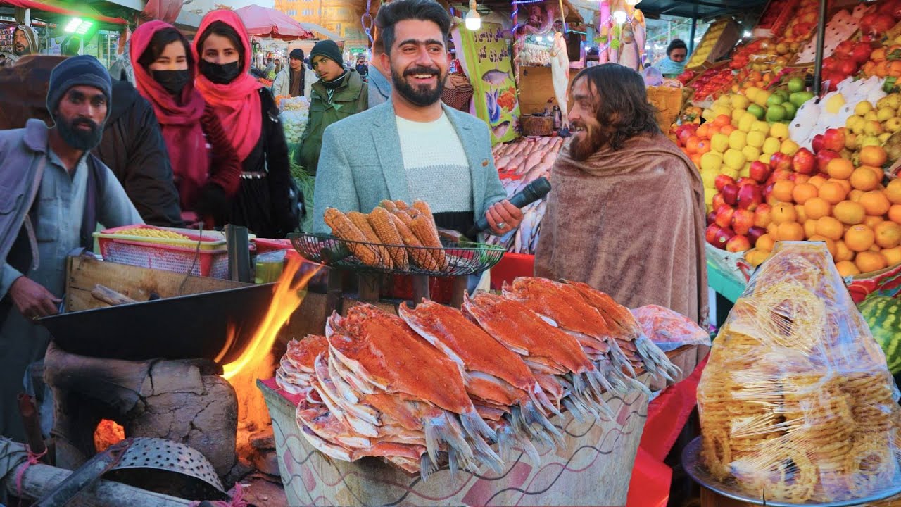 KhairKhana Kabul, Fish Kebab, گزارش منصور،پنجصد فامیلی کابل،کباب ماهی