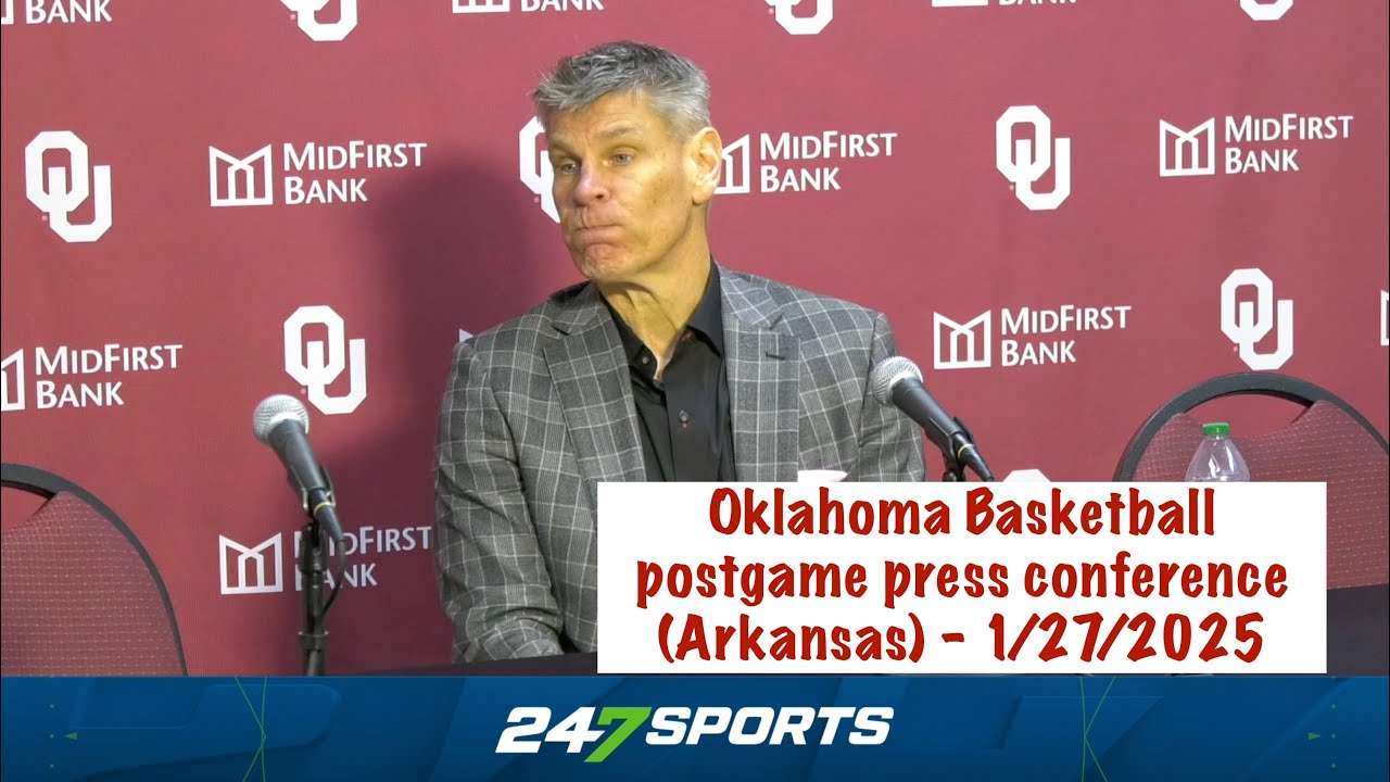 Oklahoma Basketball postgame press conference (OU 79 Arkansas 83) - 1/27/2025