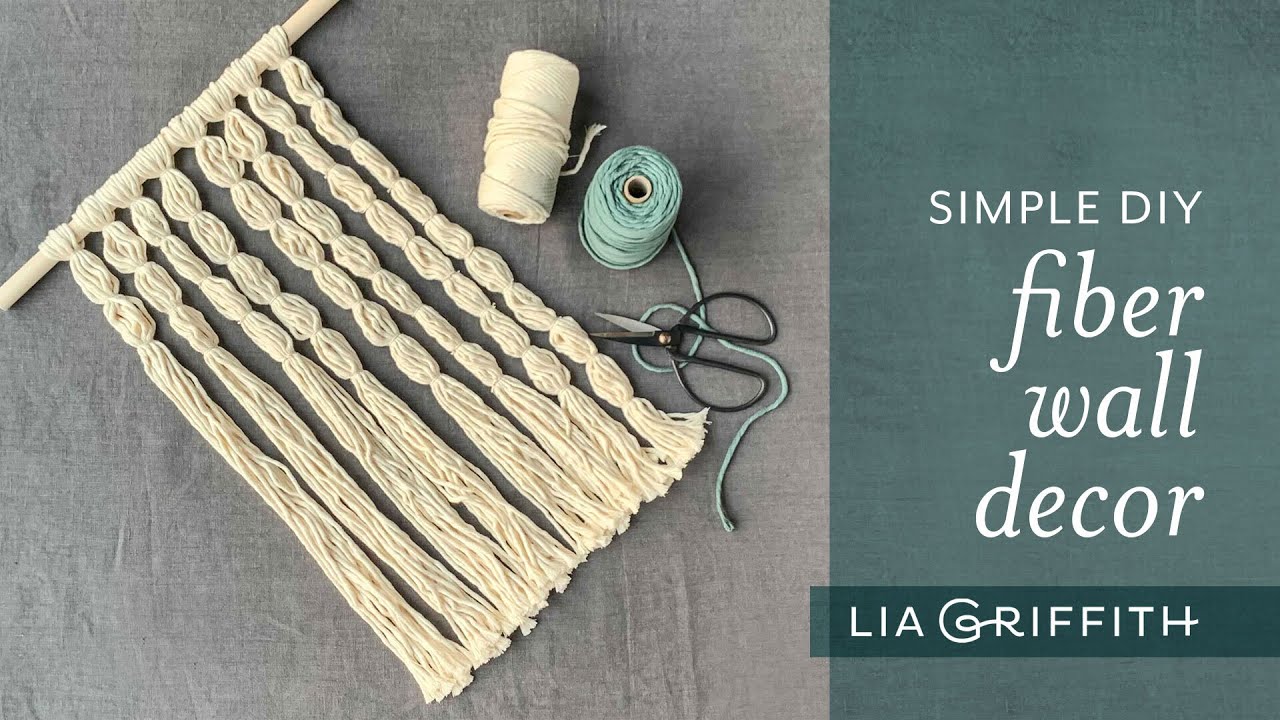How to Make Simple DIY Fiber Wall Decor