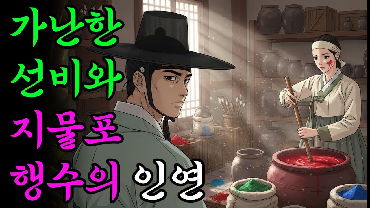 가난한 선비와 지물포 행수의 인연 | 옛날이야기 | 야담 | 민담 | 설화 | 드라마