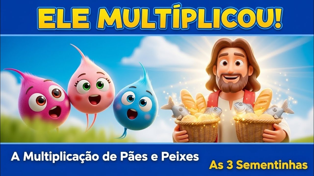 🌱🍞 O Milagre que Multiplicou Tudo! | 3 Sementinhas