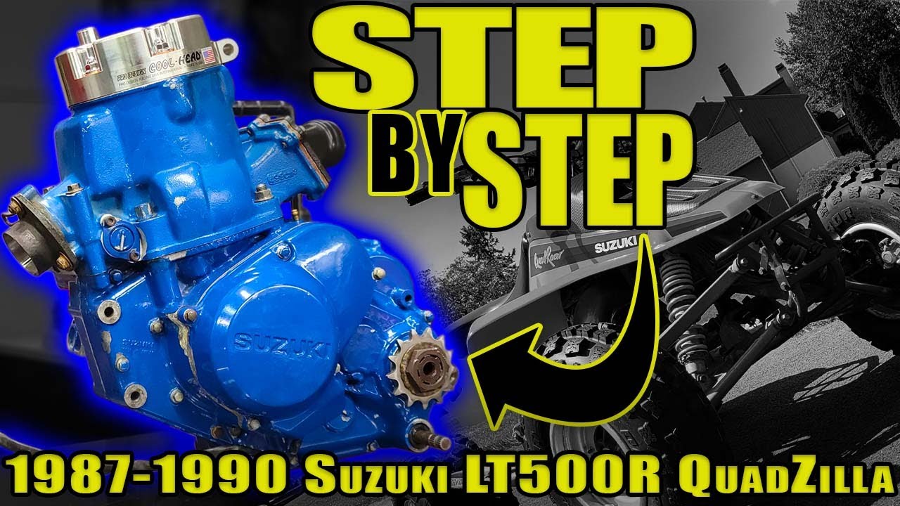 How to Build a Suzuki Quadzilla LT500R Engine  | 1987 - 1990 Full Build Step by Step