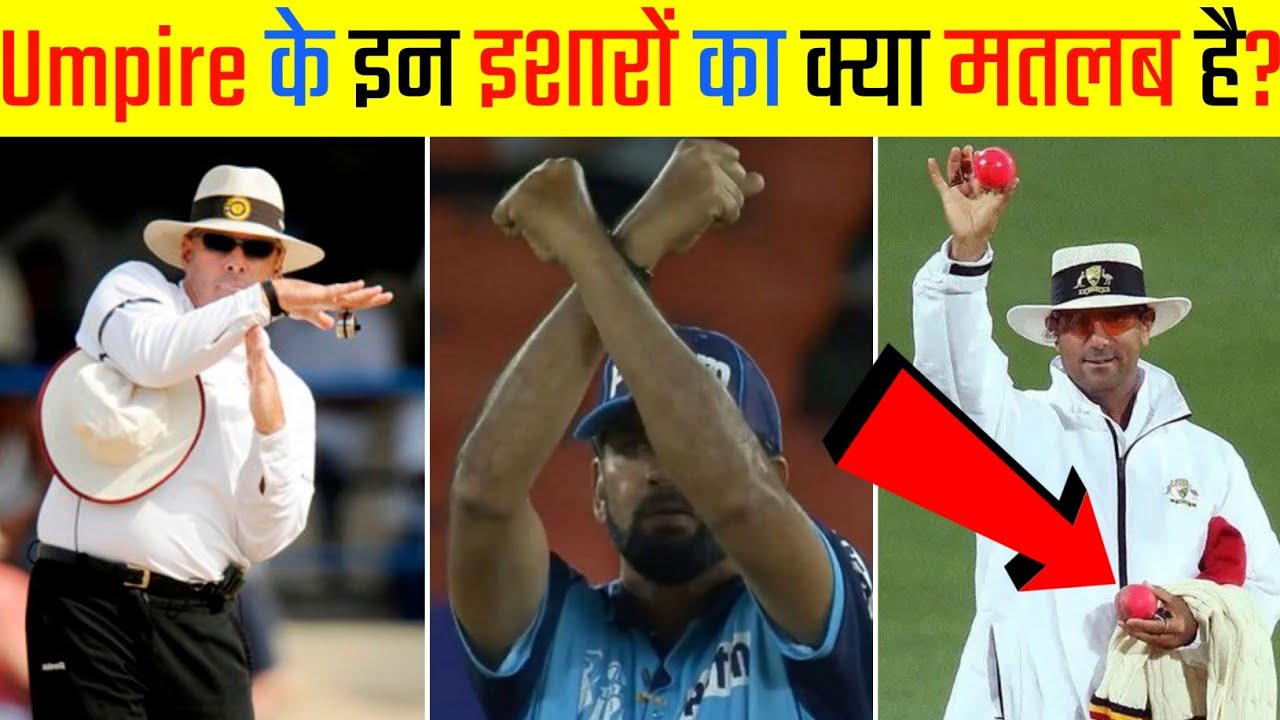 21+ Meaning of Umpire Signals in Cricket | Umpire Signals | Addict of Cricket | 