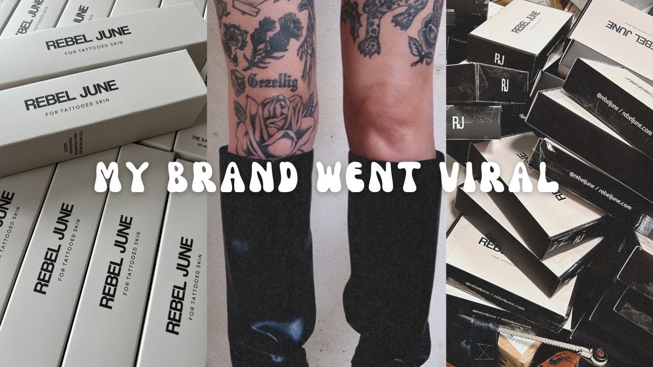 SMALL BUSINESS VLOG | Tattoo Aftercare brand REBEL JUNE