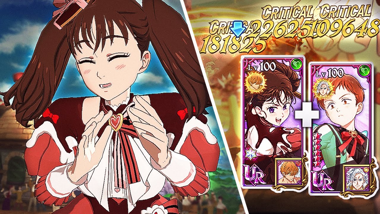SUPER BROKEN 70% BASIC STATS VALENTINE DIANE & KING COMBO!! 66K ATK DK MELIODAS! [7DS: Grand Cross]