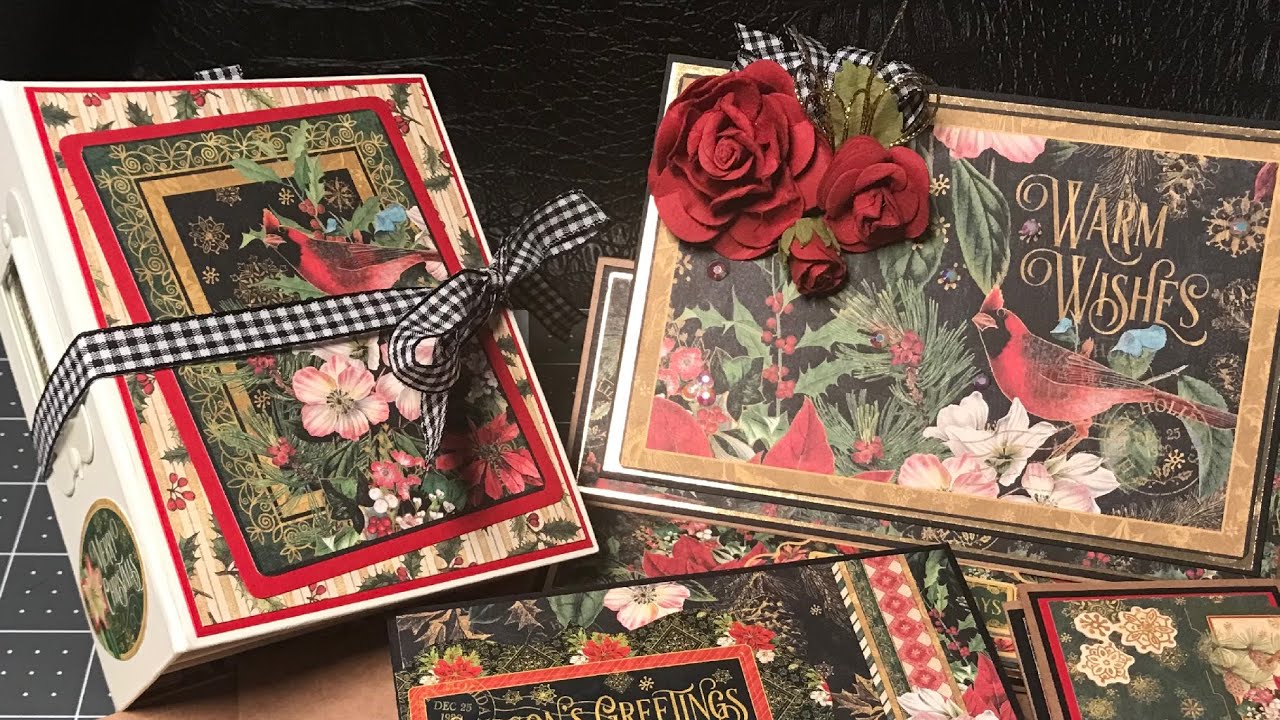 G45 Warm Wishes Country Craft Creations Design Team Projects | Walk Through on Album & Cards