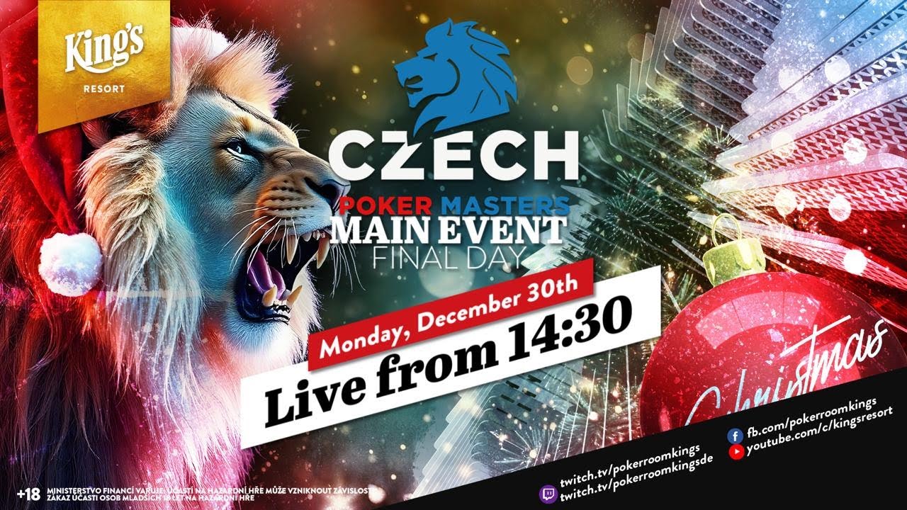 🏆 Final Day of €150 🇨🇿 Czech Poker Masters Christmas Edition Main Event live from King's Resort 👑