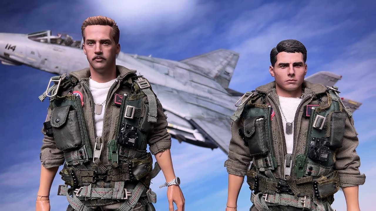 Top Gun Maverick and Goose Figures - Head Sculpt by Jin Toy Studio