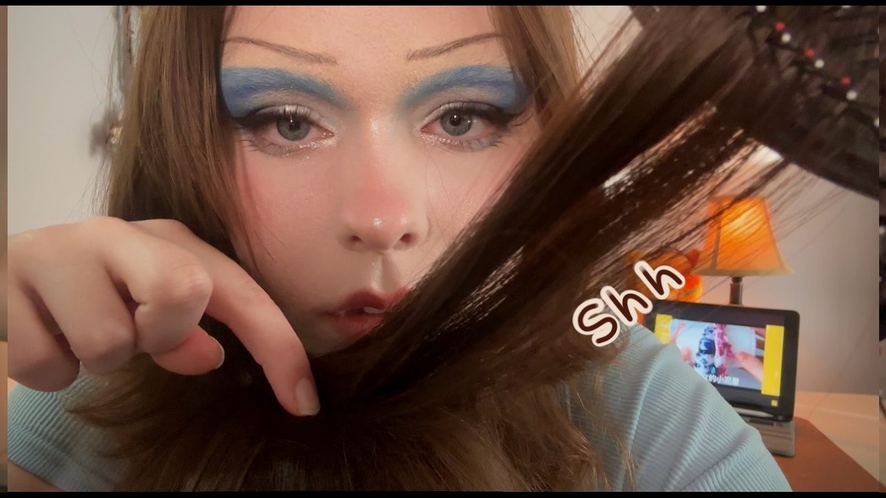 ASMR weird kid brushes your hair to comfort you (scalp check, massage, playing with your hair)