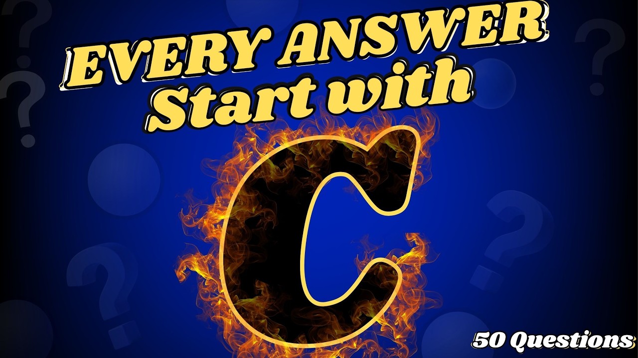 Every Answer Begins with C.... Can You Get A Perfect 100%