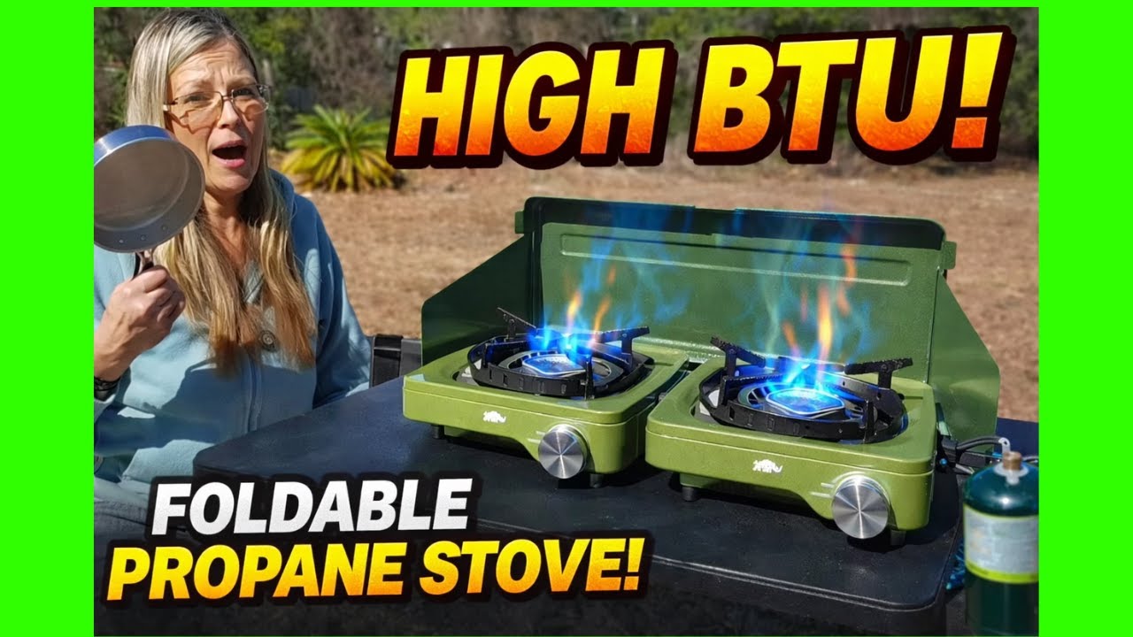 Best Camping Stove for Car Camping? 30,000 BTU Folding Beast