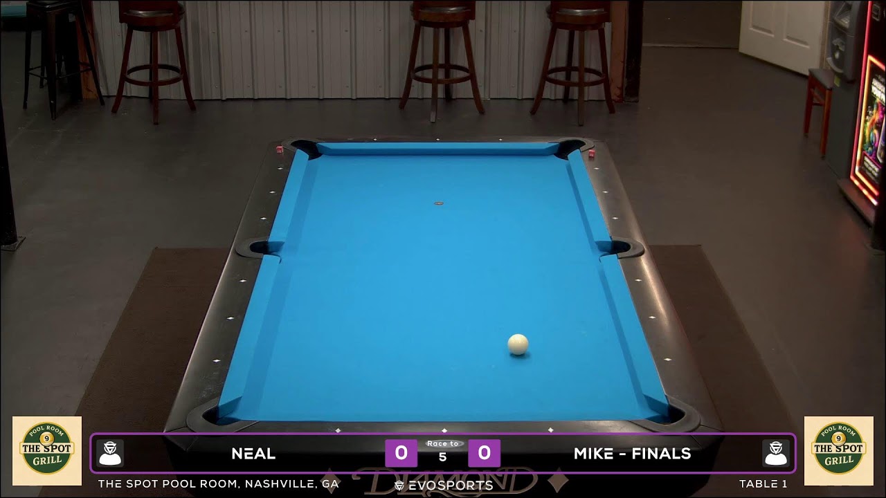 1 vs 2 - THE SPOT POOL ROOM - TABLE 1 | EvoSports