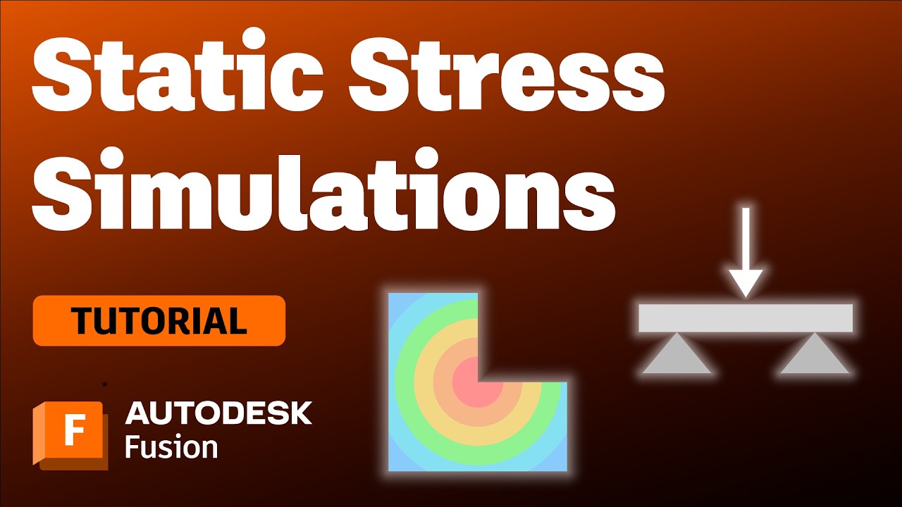 Static Stress Simulations Explained - FEA Setup and Results in Autodesk Fusion