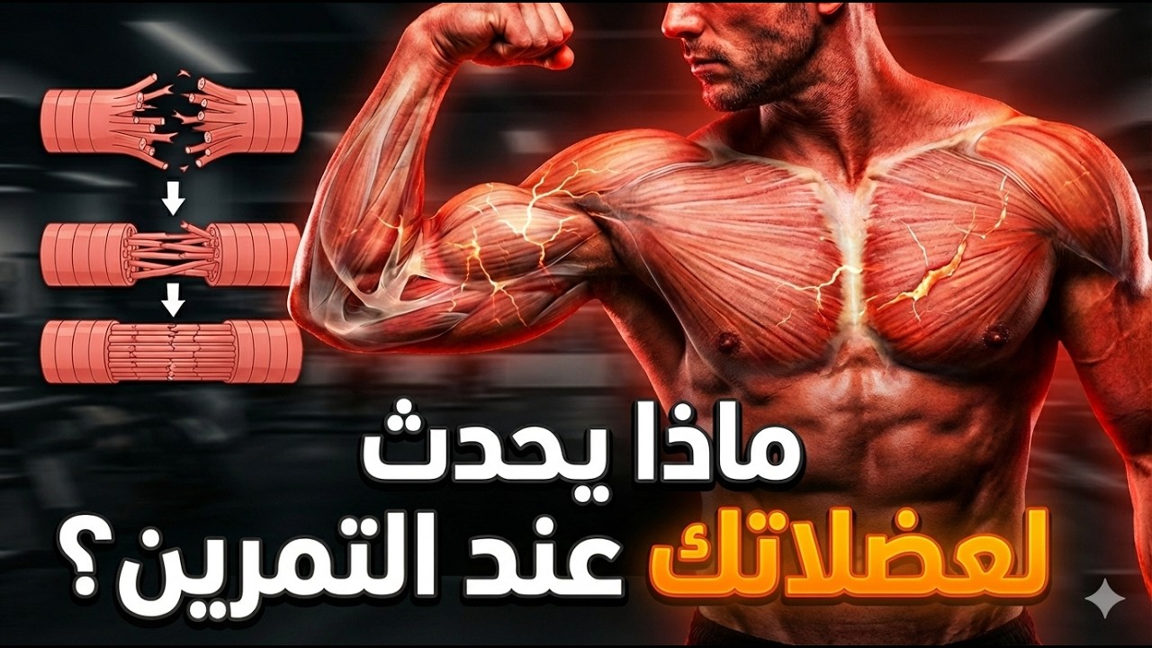 ماذا يحدث لعضلاتك عند التمرين؟ شرح علمي لنمو العضلات والتغيرات داخل الجسم