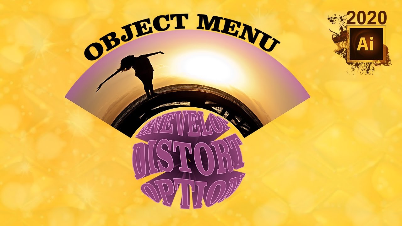 Adobe illustrator class 144 object menu envelop distort option in Urdu/Hindi