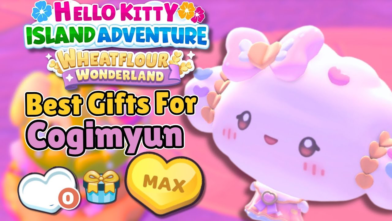 Все подарки Когимён (1, 2 и 3 сердца) для БЫСТРОГО повышения её уровня в Hello Kitty Island Adven...