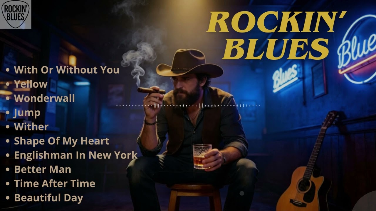 Midnight Blues Rock | Emotional Guitar Cover Collection Rockin' Blues Official