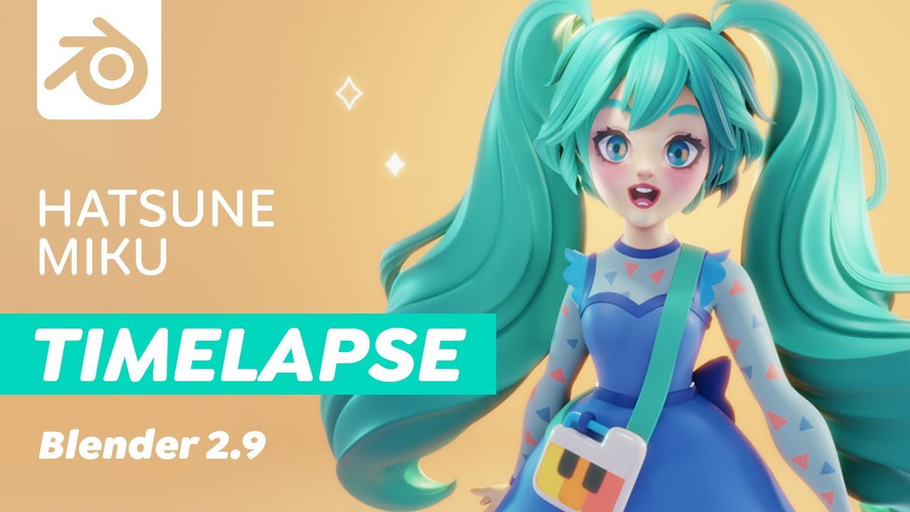 Hatsune Miku | Blender 2.9 | Sculpting Timelapse