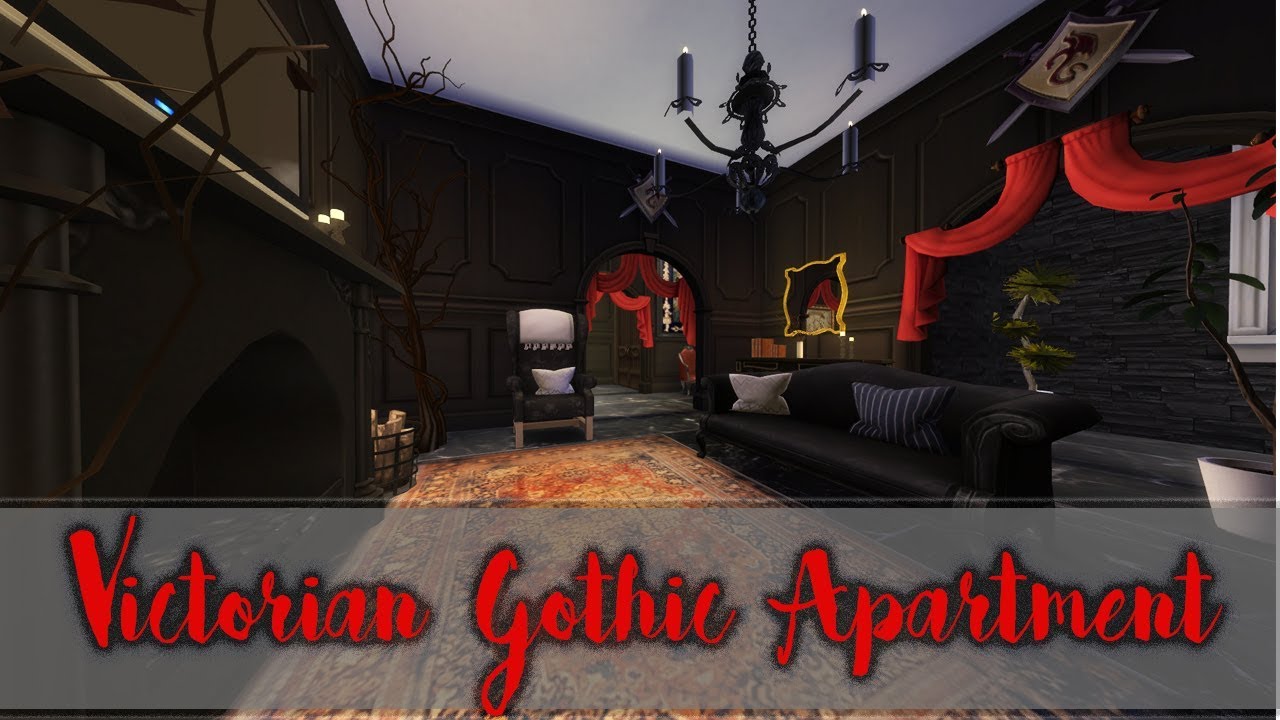 VICTORIAN GOTHIC APARTMENT 🎃 | The Sims 4 speed build