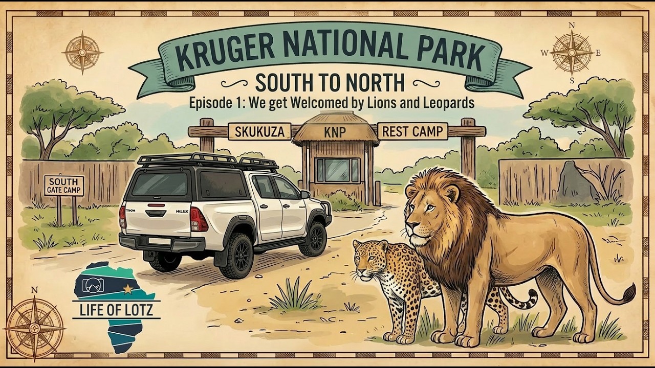 Kruger National Park - South To North: Episode 1 - We get welcomed by Lions and Leopards