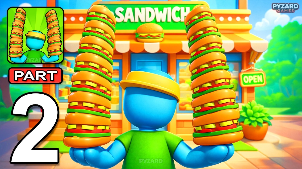 Sandwich Way! : Idle Tycoon - Gameplay Walkthrough Part 2 - Sandwich Ready Idle Game (Android, iOS)
