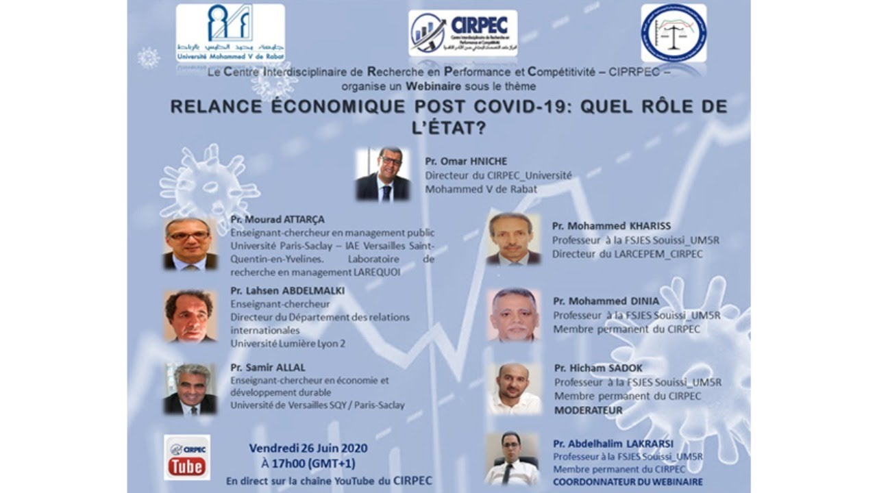 RELANCE ÉCONOMIQUE POST COVID-19 : QUEL RÔLE DE L'ÉTAT?