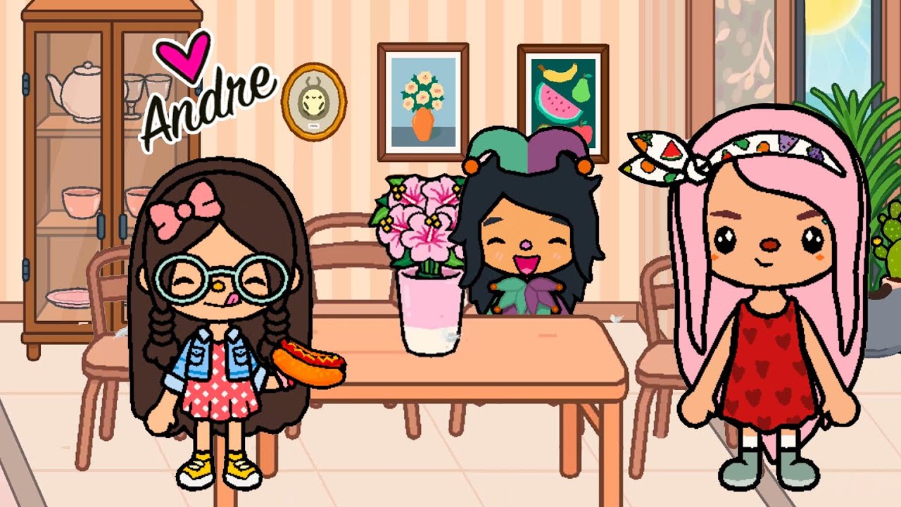 DECORANDO mi MANSION con las Sparklies | Andre se hace gamer TOCA BOCA en español