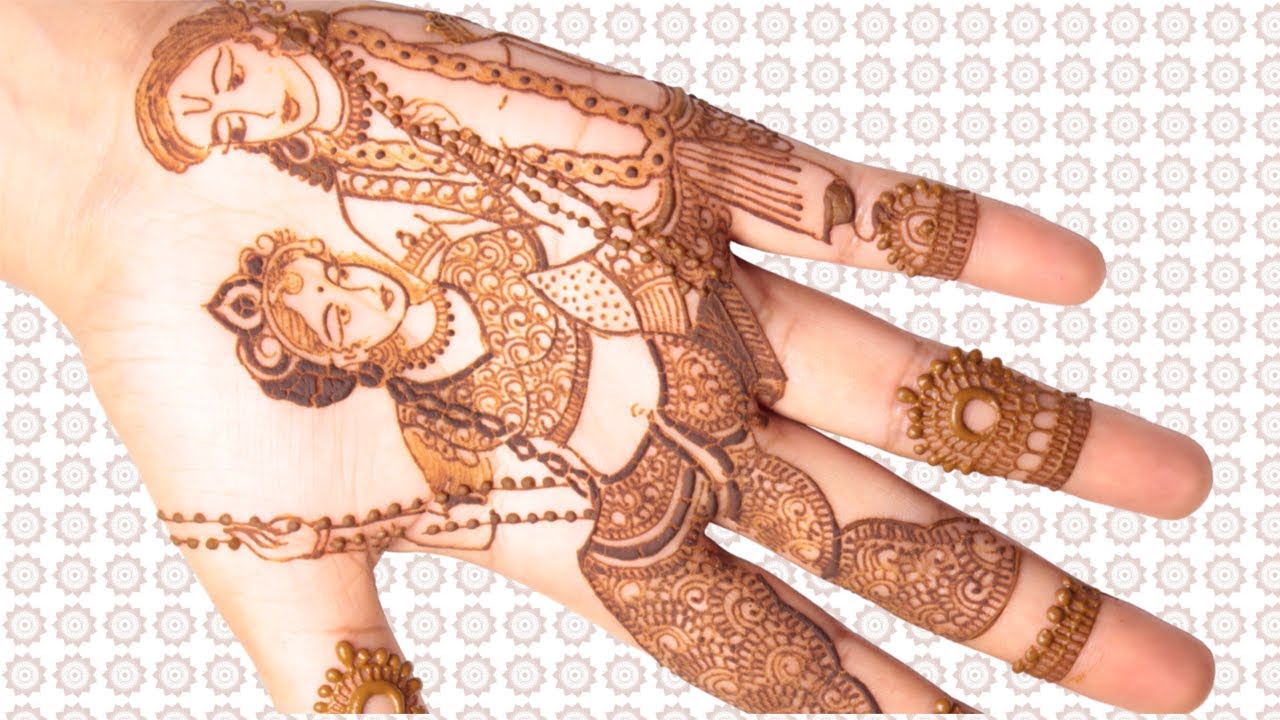 Krishna Radha Mehndi Art Tutorial