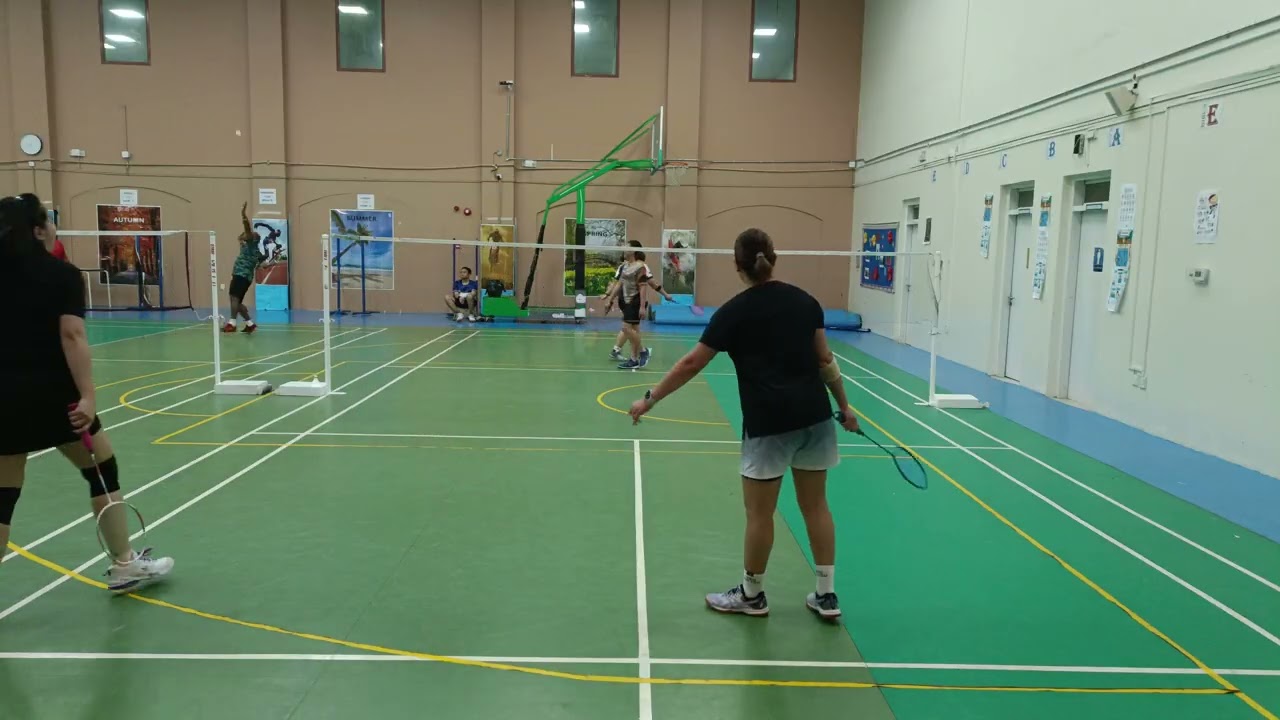 Badminton queuing with D' Ace Monday_Jan. 12, 2026_Micho, Ging, Geo, Maria