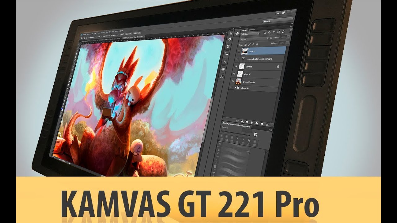 Unboxing y review   Huion Kamvas GT 221 Pro en español