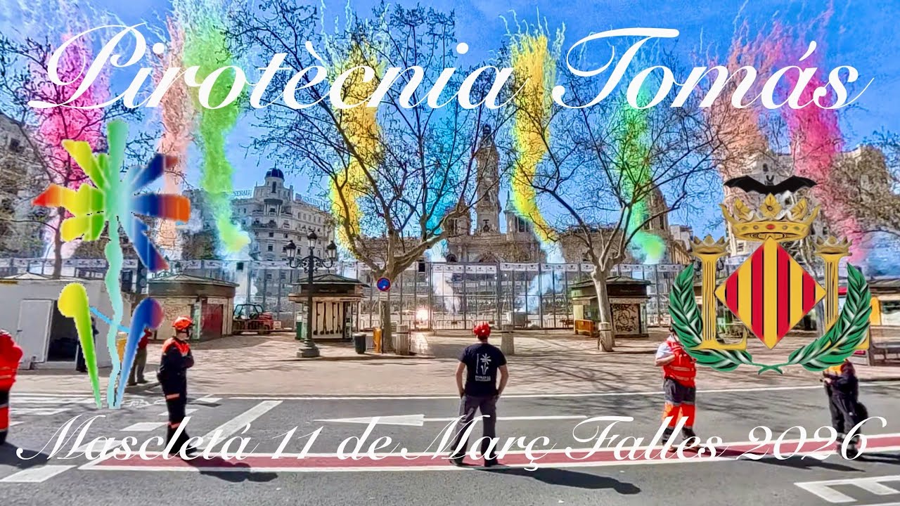 Mascletá del 11 de Març de les Falles 2026 per la Pirotècnia Tomás de Benicarló. 