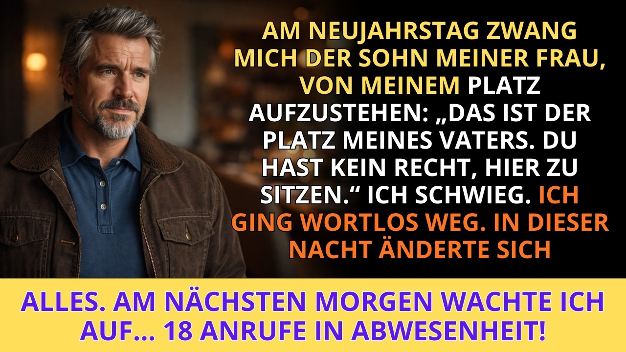 Am Neujahrstag zwang mich mein Stiefsohn, den Tisch zu verlassen &mdash; was ich danach tat, ver&auml;nderte...