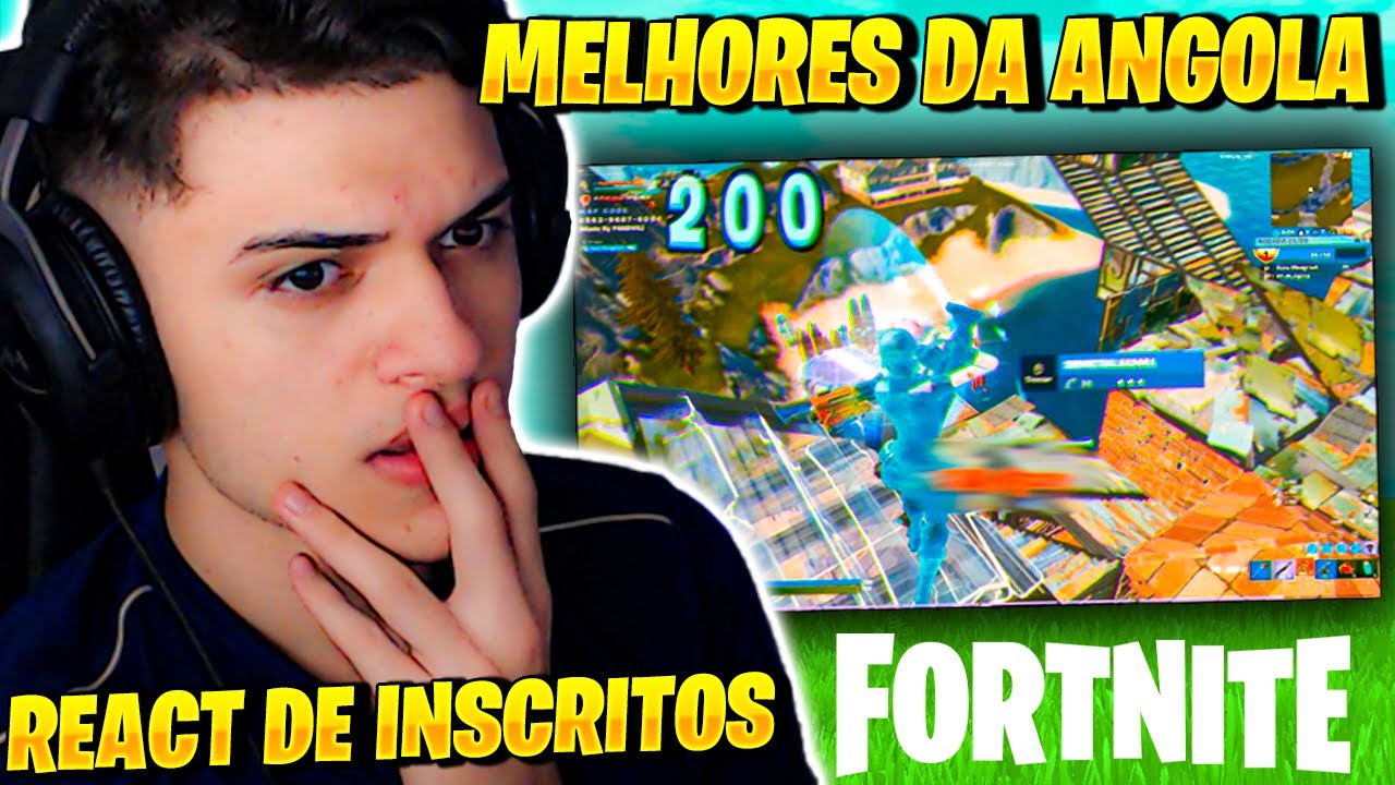 OS MELHORES JOGADORES DE FORTNITE DA ANGOLA SÃO DESSE TIME! JOGAM A 100 DE PING! REACT DE INSCRITOS!