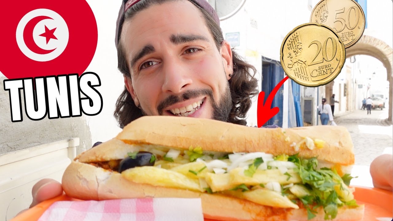JE MANGE POUR MOINS DE 1€ DANS LE PLUS VIEUX QUARTIER DE TUNIS 🇹🇳 (TUNISIE)