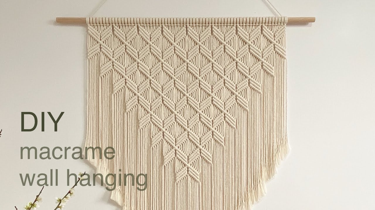 DIY | macrame wall hanging | макраме настенный