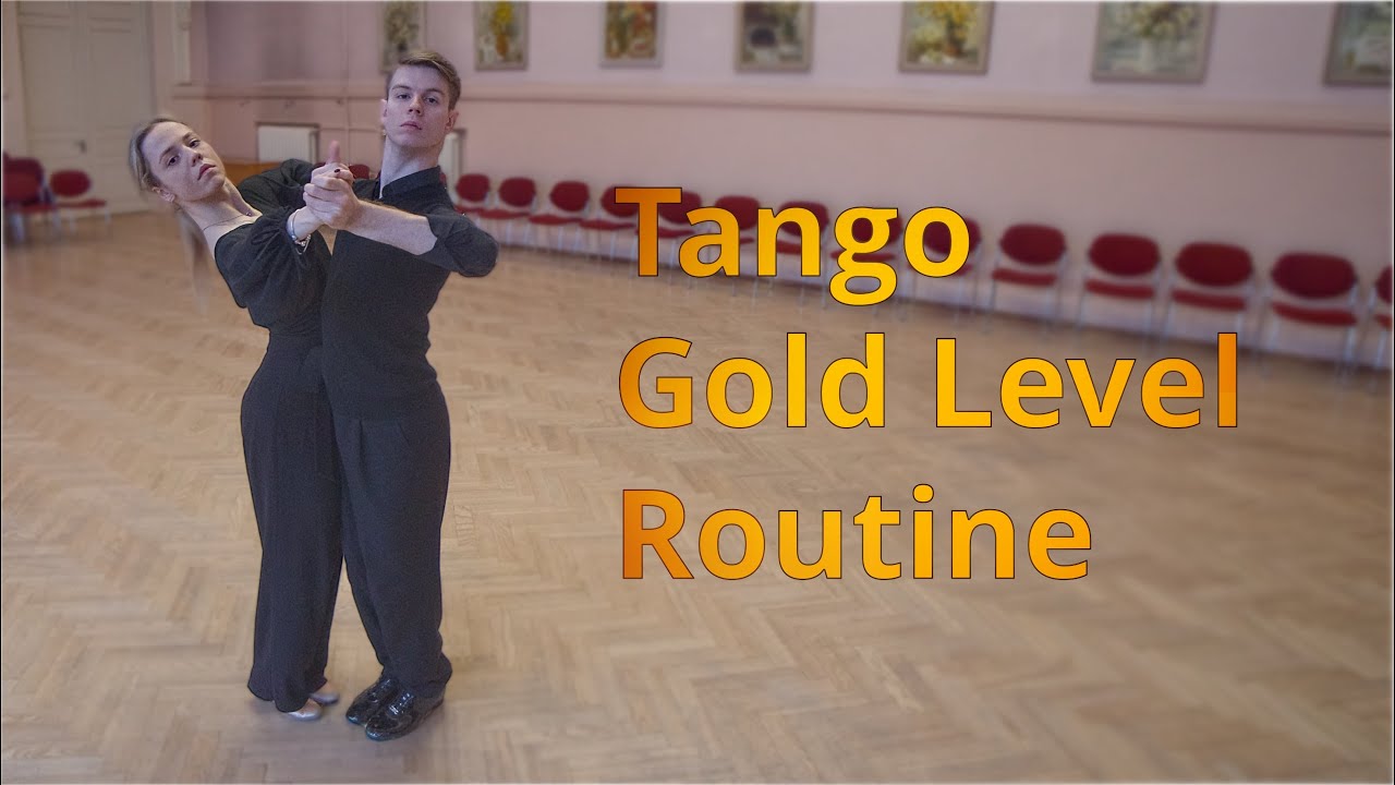 Tango Gold Level Choreography | Closed Promenade (Man turning square), Fallaway Promenade