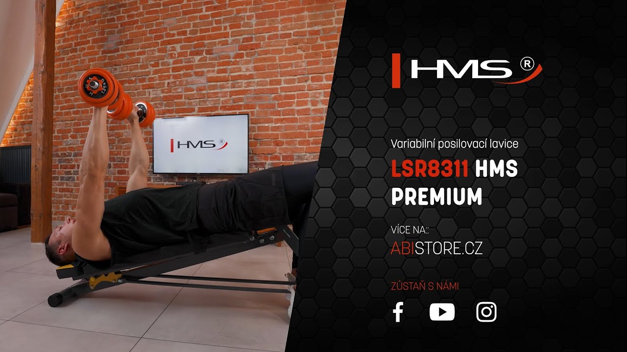 Variabilní posilovací lavice HMS Premium LSR8311