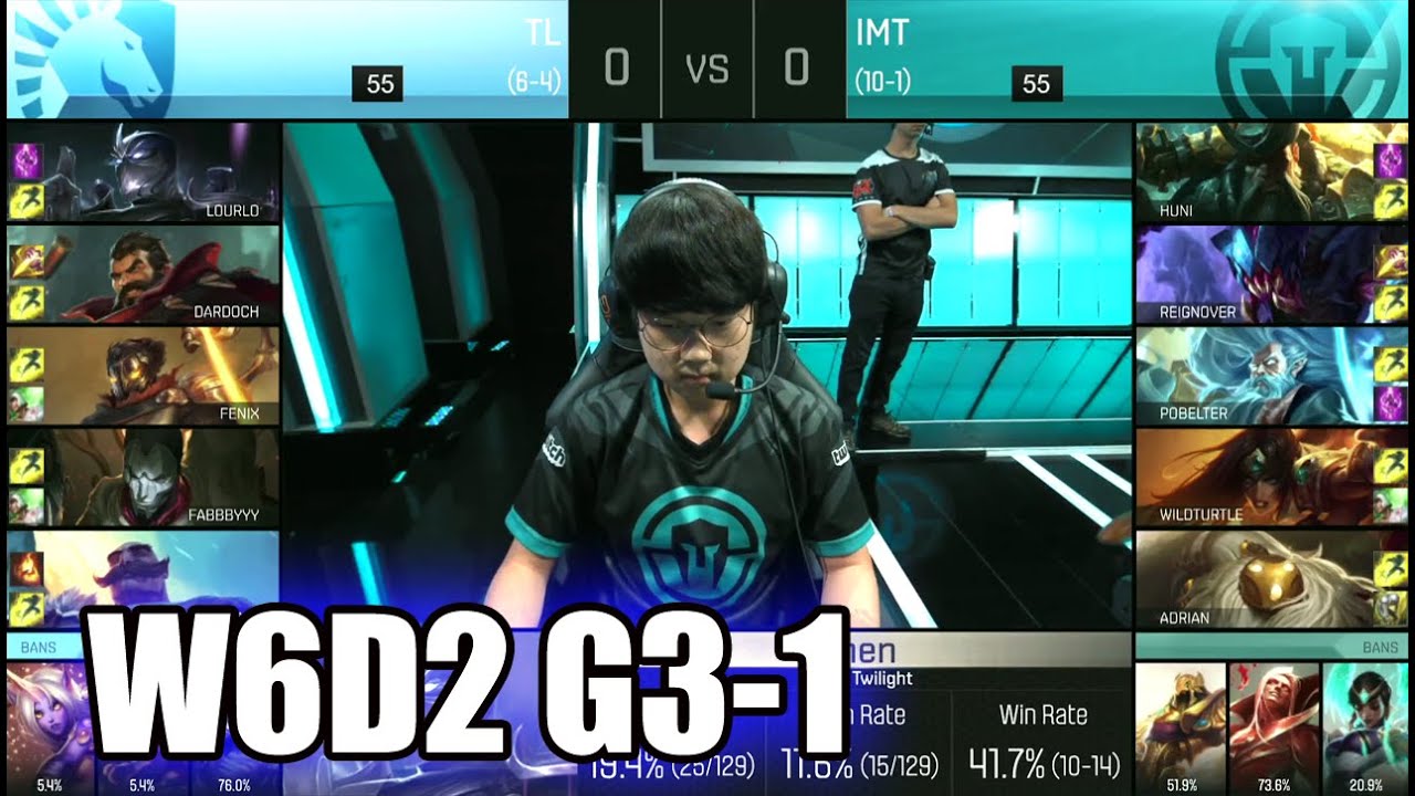 Team Liquid vs Immortals | Game 1 S6 NA LCS Summer 2016 Week 6 Day 2 | TL vs IMT G1 W6D2 1080p