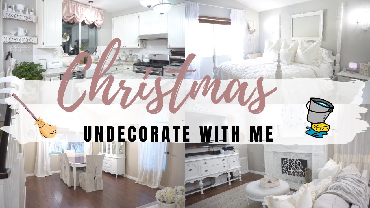 ✨NEW! CLEANING MOTIVATION | TAKING CHRISTMAS DECOR DOWN | CLEAN & UNDECORATE WITH ME | Monica Rose