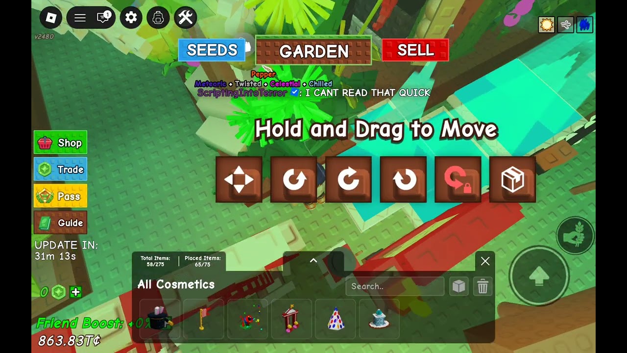 Admin abuse in grow a garden #11