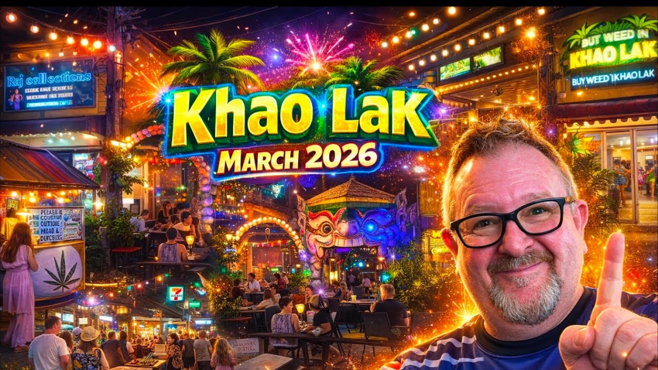 Вечер в Као Лак, Таиланд 🇹🇭 | Март 2026. Прогулки и ночная жизнь.