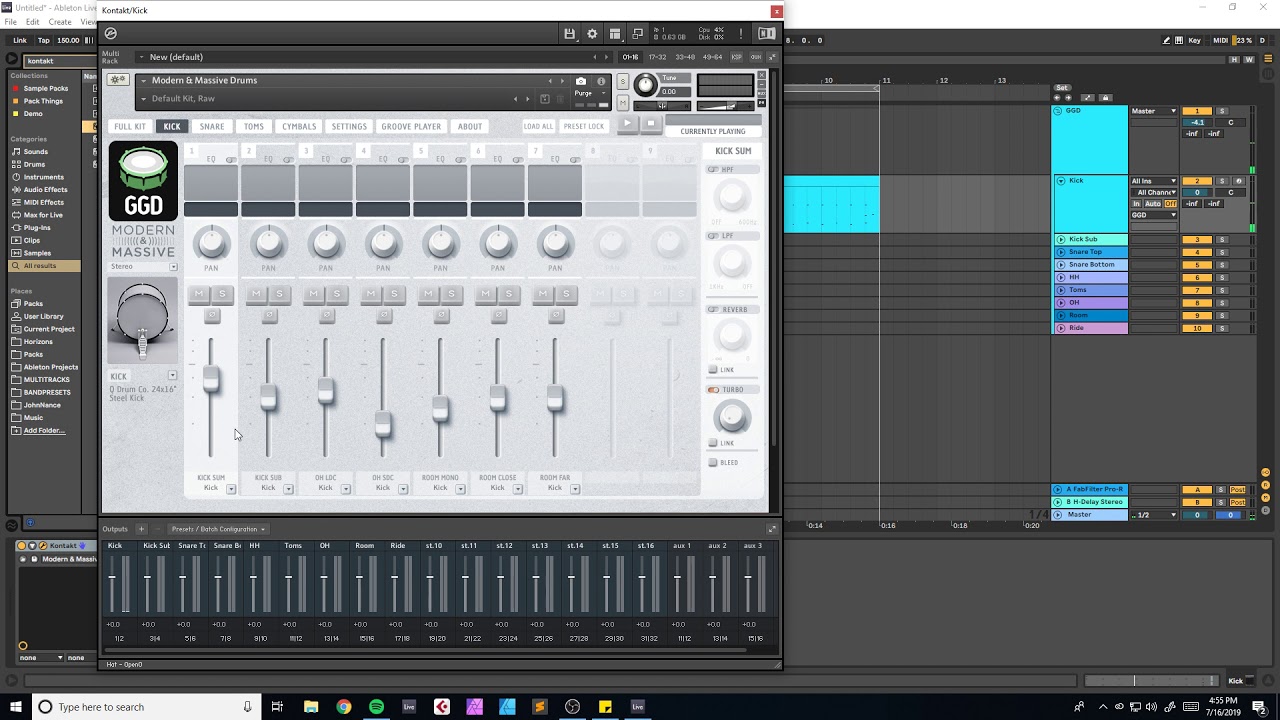Routing GGD: Modern and Massive in Ableton Live